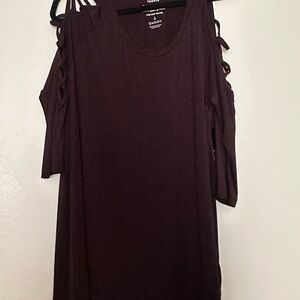 Torrid Black Cold Shoulder Top